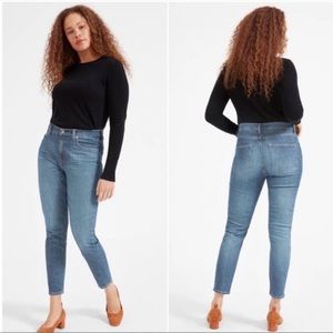Everlane Tapered Leg High Rise Jeans, Medium Wash, Size 29 Regular